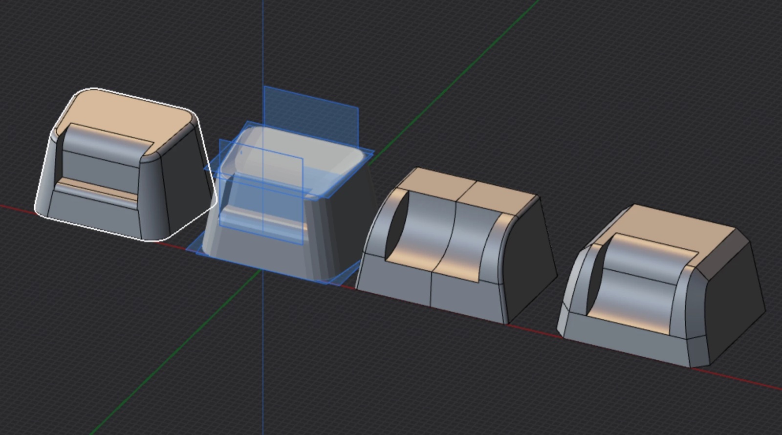 3D CADでつくった台座の案。